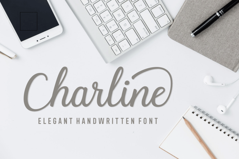 Download Free Charline Script Font Fontlot Com Fonts Typography