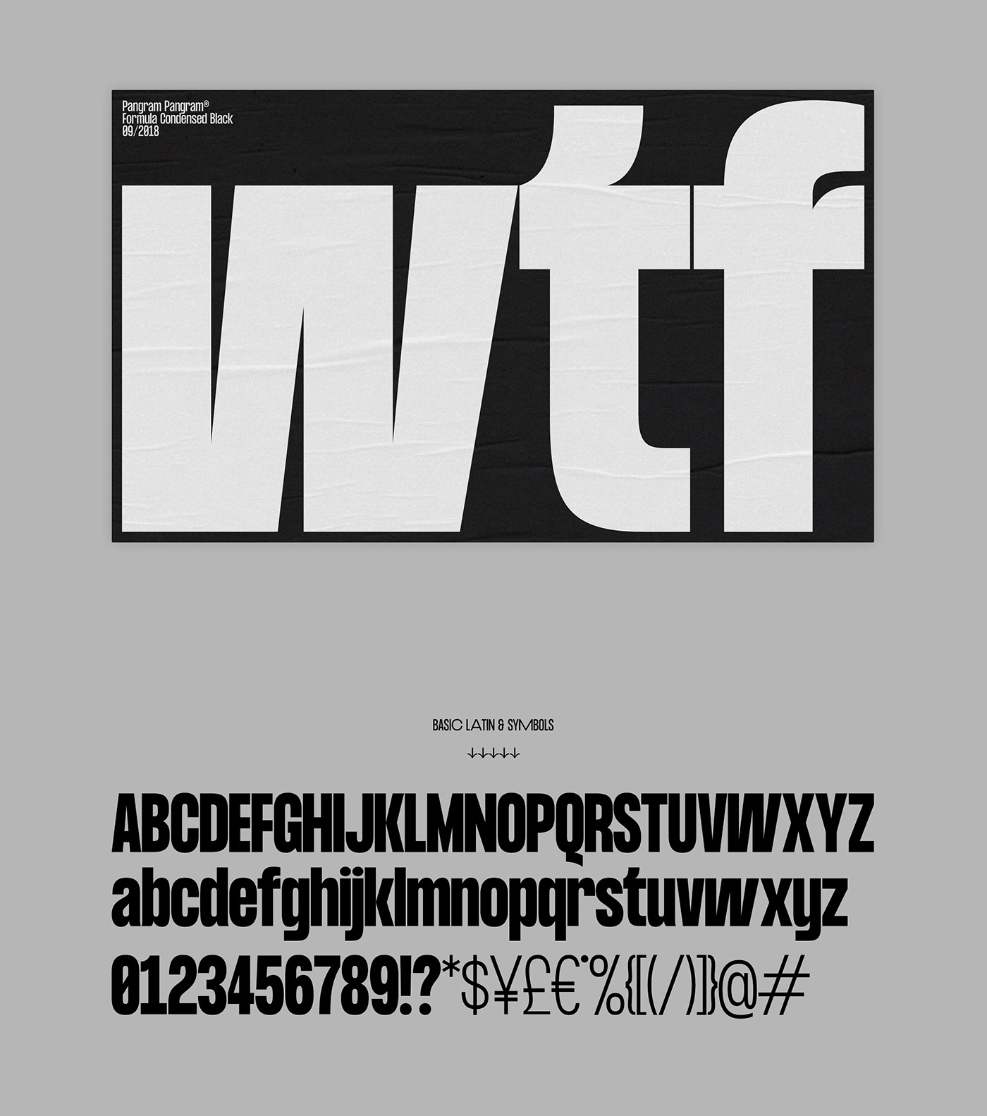 Formula Consensed Typeface Formula Consensed Typeface
