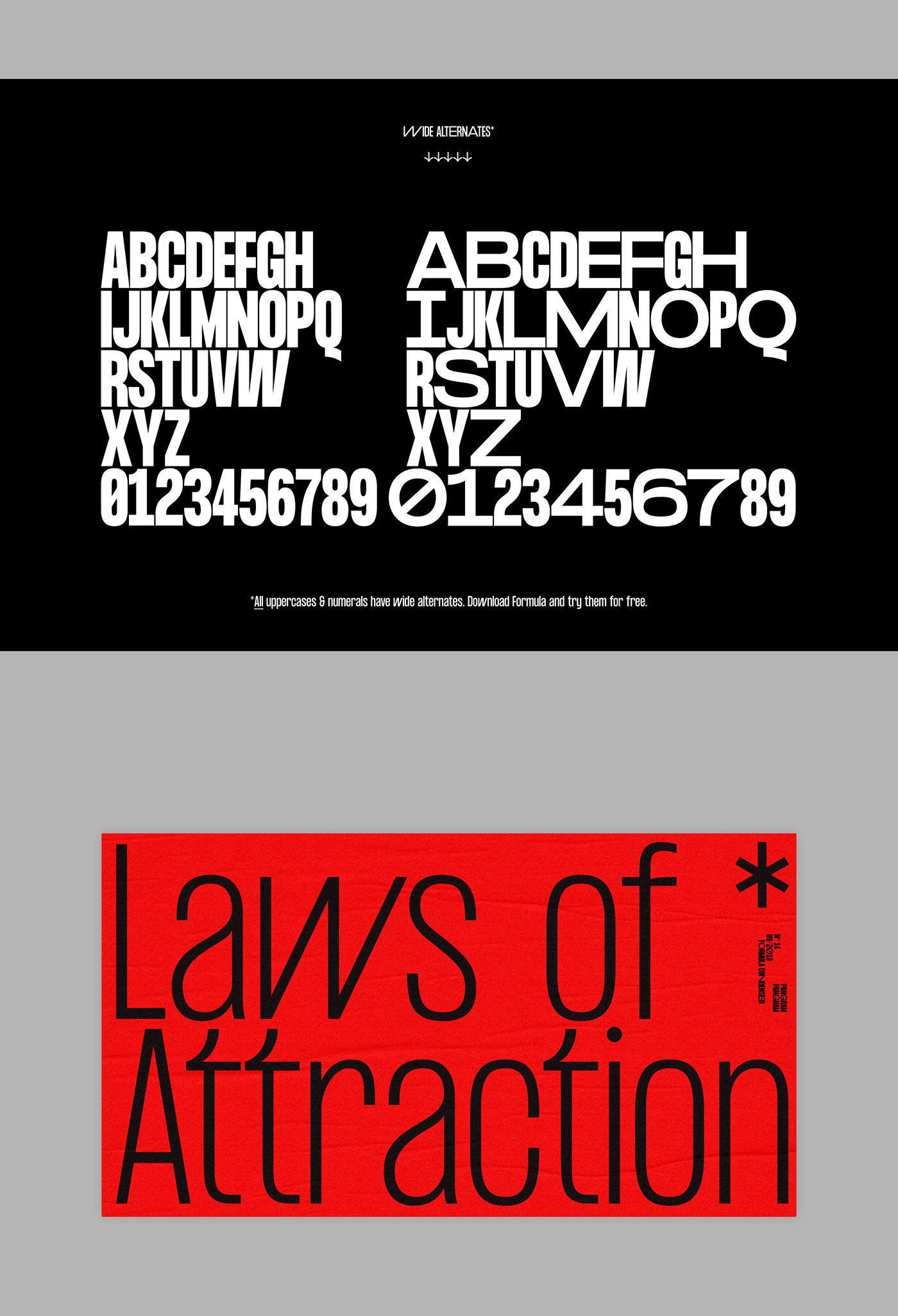 Formula Consensed Typeface Formula Consensed Typeface