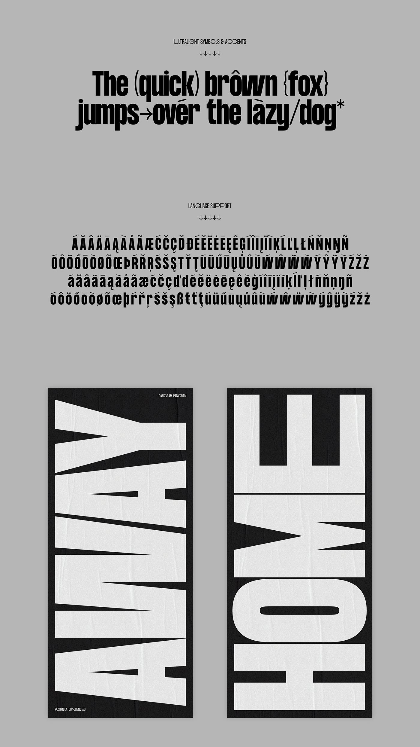 Formula Consensed Typeface Formula Consensed Typeface