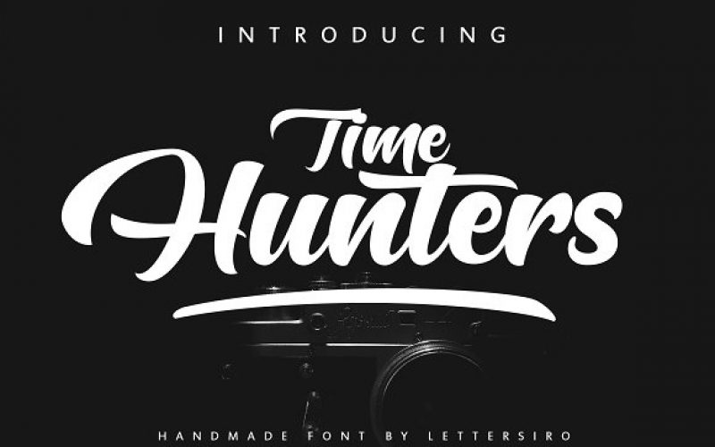 Time Hunters Script Font Fontlot Com