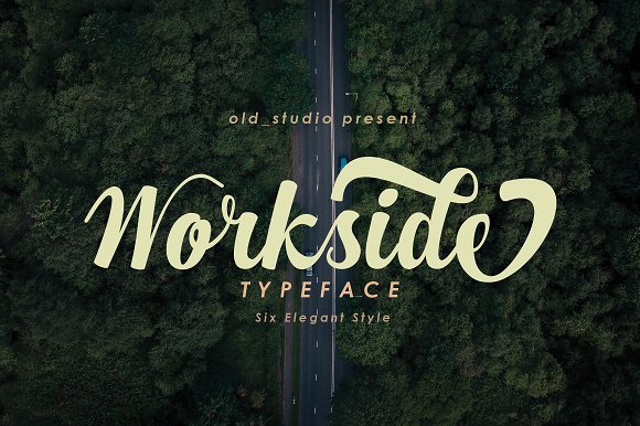 Workside Slant Script Font - Fontlot.com