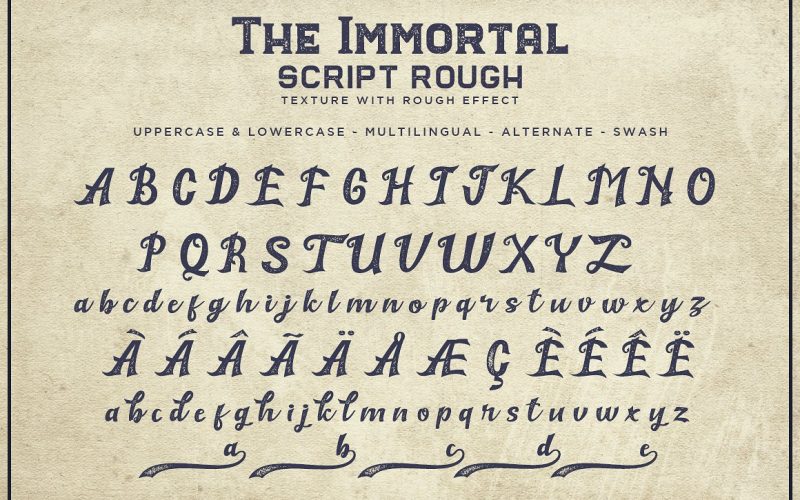 The Immortal Vintage Fonts Fontlot Com