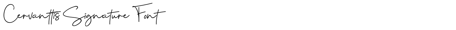 Cervanttis Signature Font