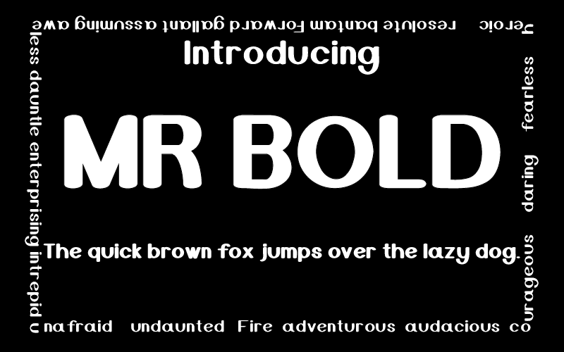 Mr Bold Font Fontlot Com