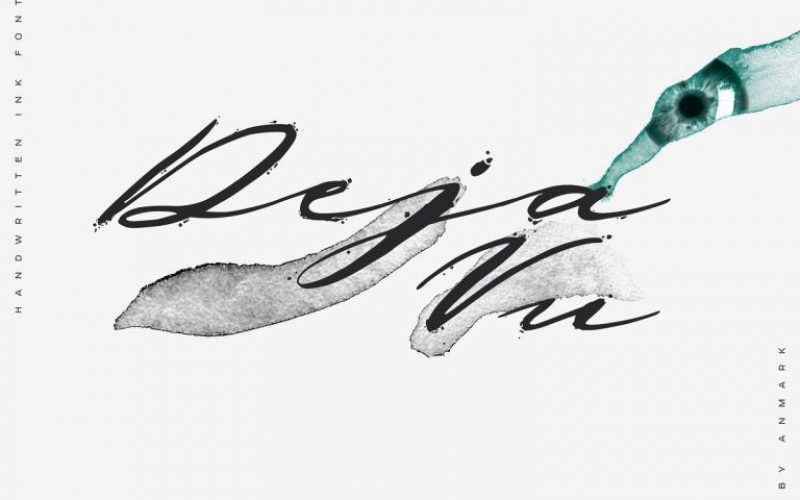 Deja Vu Script Ink Font Fontlot Com