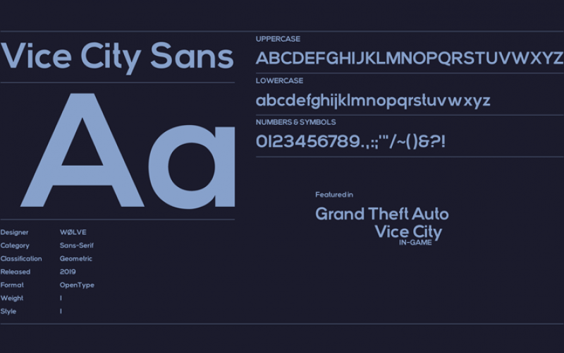 Vice City Sans Font Fontlot Com