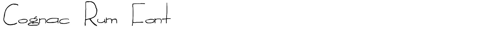 Cognac Rum Font