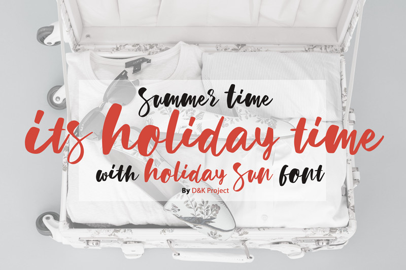 Holiday Sun Brush Font Fontlot Com