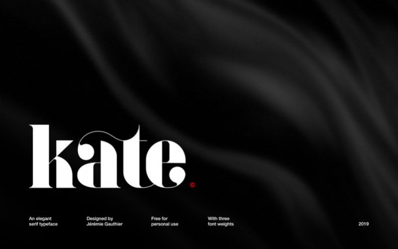 Kate Free Serif Font Fontlot Com