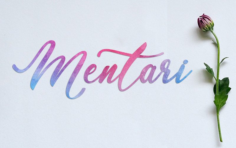 Mentari Calligraphy Font Fontlot Com