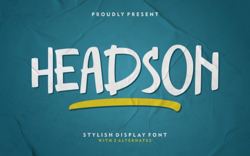 Headson Display Font Fontlot Com