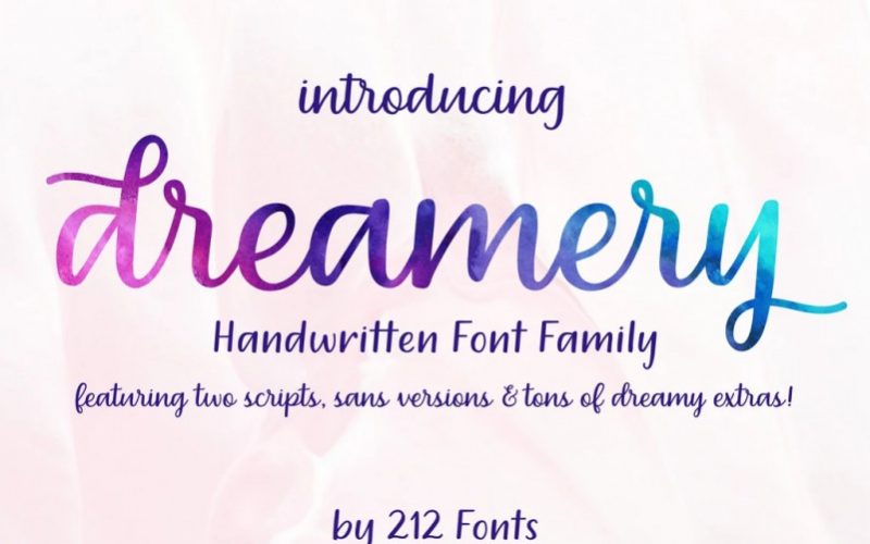 212 Dreamery Handwritten Font Fontlot Com