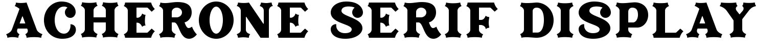Acherone Serif Display Font