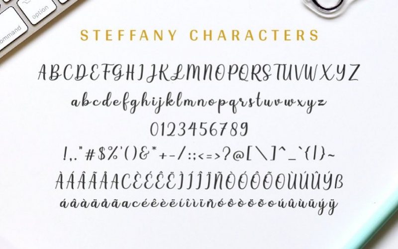 Steffany Handwriting Font Fontlot Com