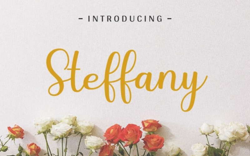 Steffany Handwriting Font Fontlot Com