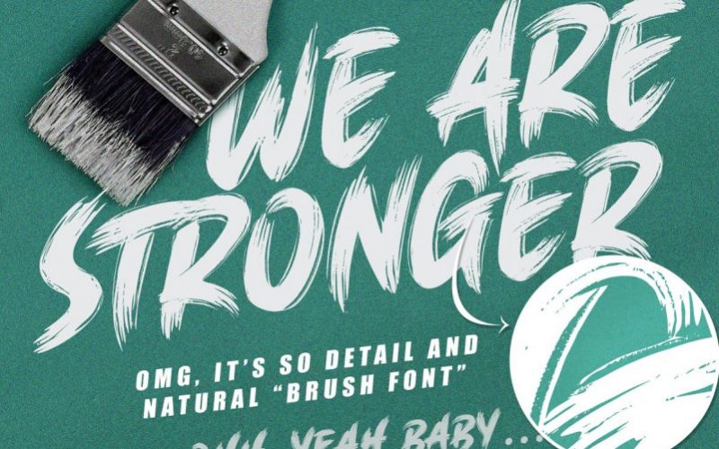 brush font