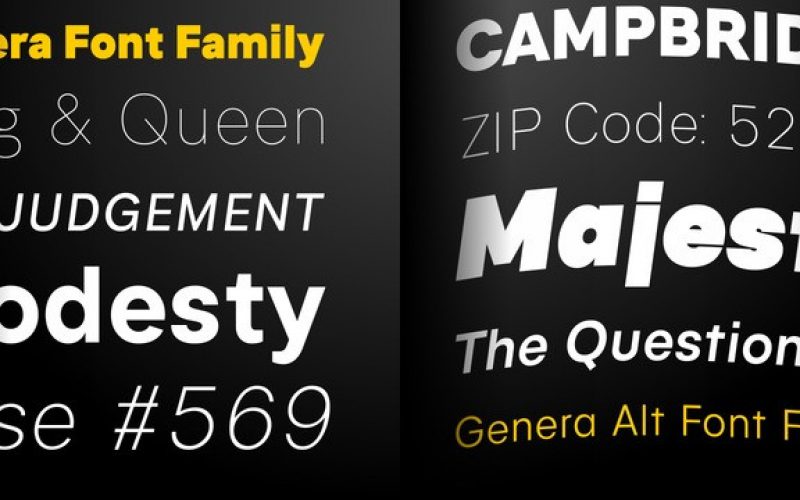 Genera Sans Serif Font Fontlot Com