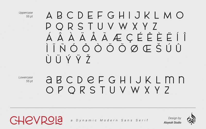 Al Chevrola Regular Font Fontlot Com