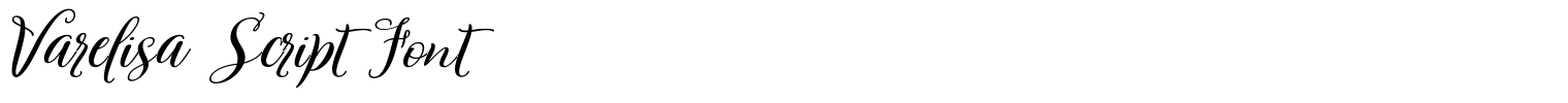 Varelisa Script Font
