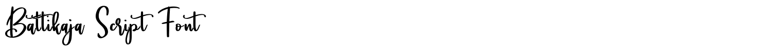 Battikaja Script Font