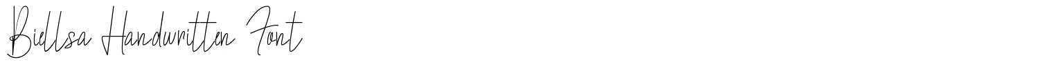 Biellsa Handwritten Font