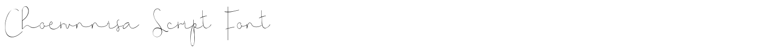 Choerunnisa Script Font