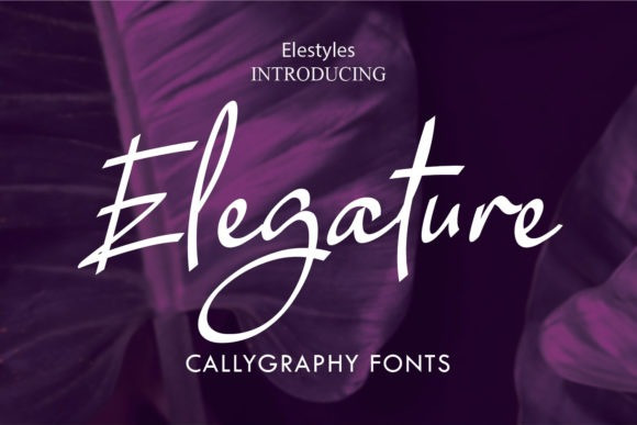 Download Free Elegature Script Font Fontlot Com Fonts Typography