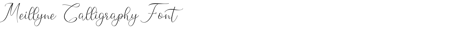 Meillyne Calligraphy Font
