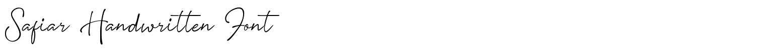 Safiar Handwritten Font