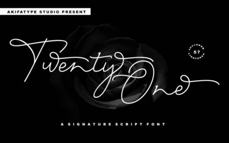 Twenty One Handwritten Font Fontlot Com