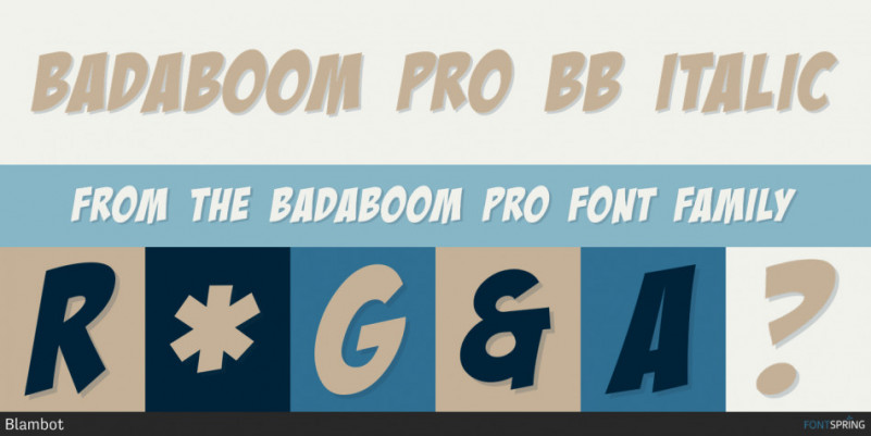 Badaboom BB Font - Download Fonts