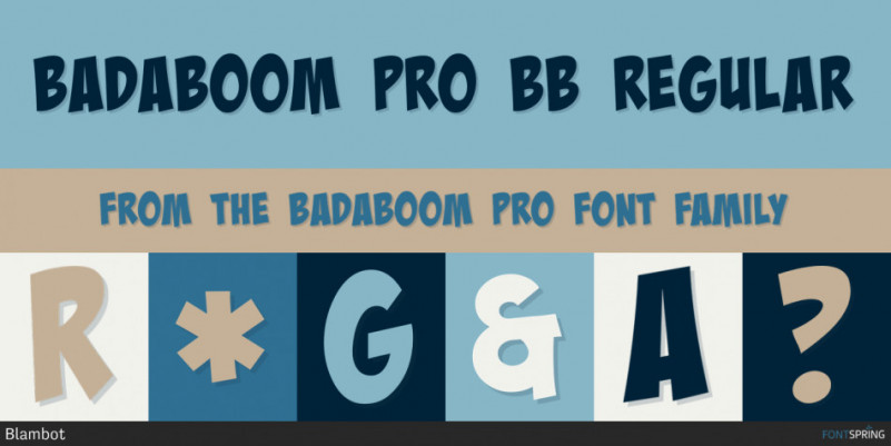 Badaboom BB Font - Download Fonts