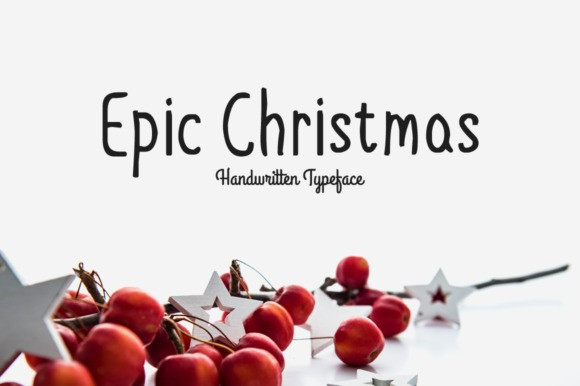 Download Free Epic Christmas Display Font Fontlot Com PSD Mockup Template