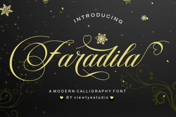 Download Free Faradila Calligraphy Font Fontlot Com Fonts Typography