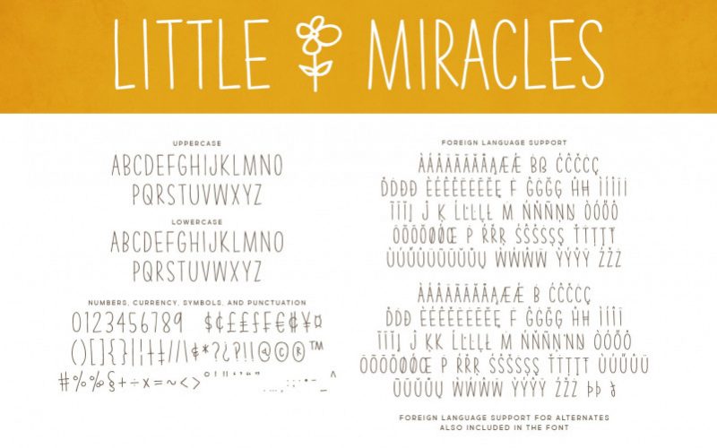 Little Miracles Display Font Fontlot Com