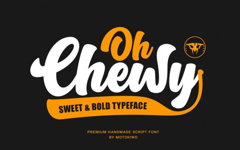 Oh Chewy Script Font Fontlot Com