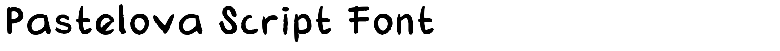 Pastelova Script Font