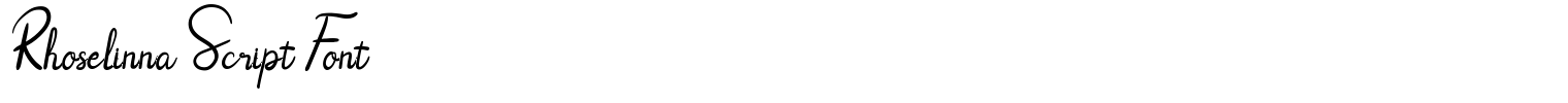 Rhoselinna Script Font