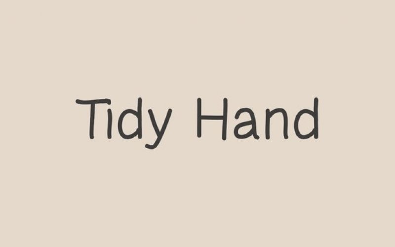 Download Tidy Hand Sans Serif Font - Fontlot.com