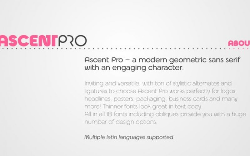 Download Ascent Pro Sans Serif Font - Fontlot.com