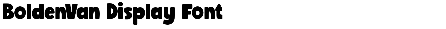 BoldenVan Display Font