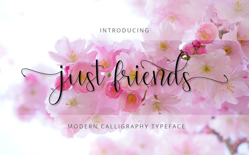 Just Friends Script Font Fontlot Com