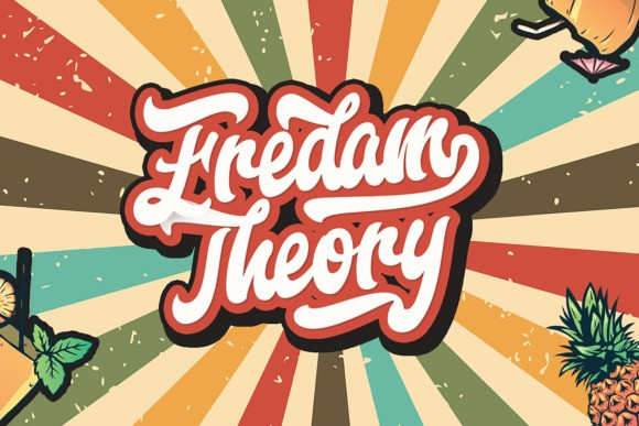 Download Free Fredam Theory Script Font Fontlot Com Fonts Typography