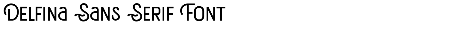 Delfina Sans Serif Font