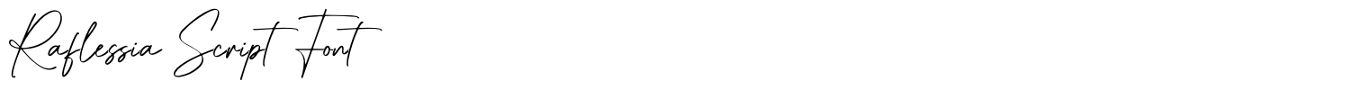 Raflessia Script Font