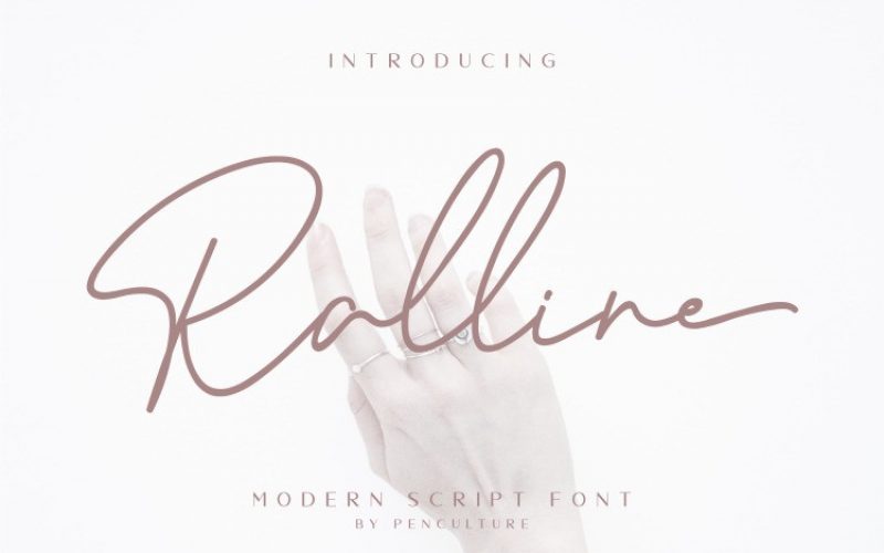 Ralline Script Font Fontlot Com