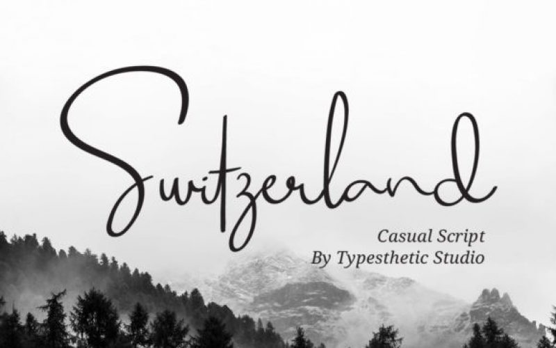Switzerland Script Font - Fontlot.com