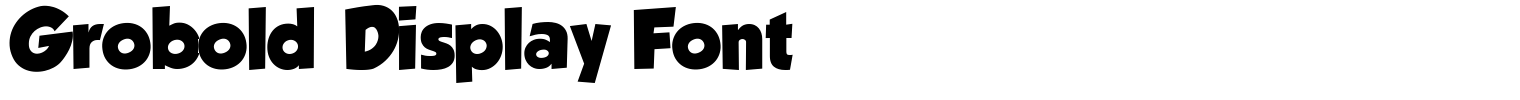 Grobold Display Font