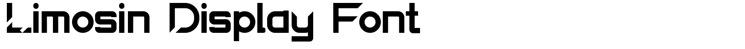 Limosin Display Font